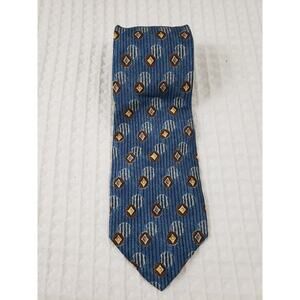 (F5) Andrea Garavani Men’s Neck Tie Geometric 100% Silk Multicolor Made In Italy